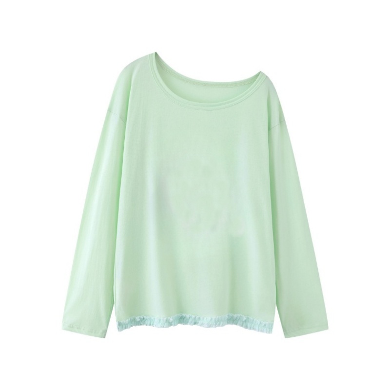 Trendy Oversized Green Long Sleeve