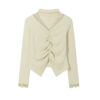 Slim Fit Lace Accent Long Sleeve