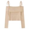 Casual Slim Silhouette Khaki Long Sleeves