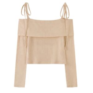 Casual Slim Silhouette Khaki Long Sleeves
