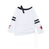 Minimalist Sporty Off-Shoulder Long-Sleeve Top