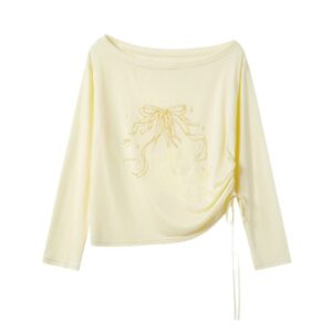 Minimalist Pale Yellow Long Sleeves
