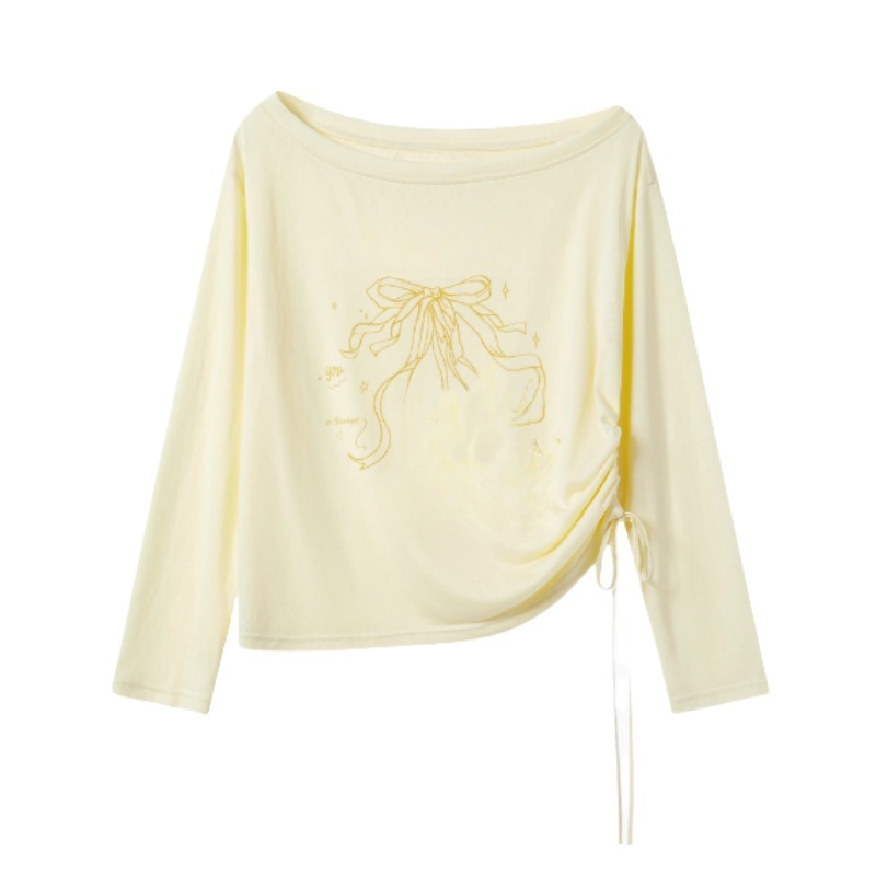 Minimalist Pale Yellow Long Sleeves